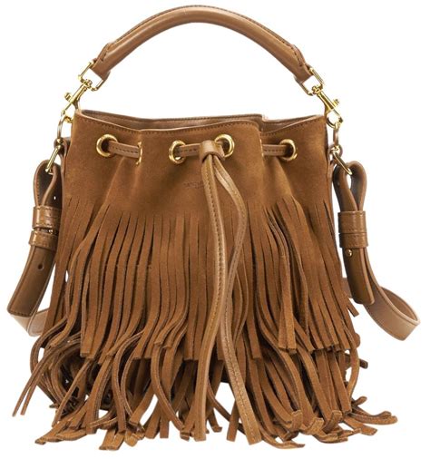 ysl bucket bag emmanuelle|Saint Laurent Emmanuelle Medium Fringe Bucket Bag .